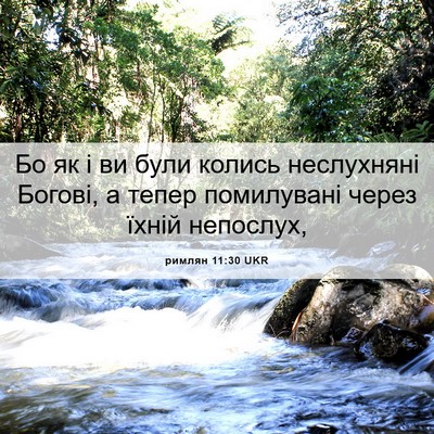 Picture 06 - римлян 11:30 UKR - Бо як і ви були колись - Bible Verse Picture
