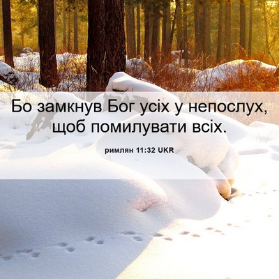 Picture 06 - римлян 11:32 UKR - Бо замкнув Бог усіх у - Bible Verse Picture