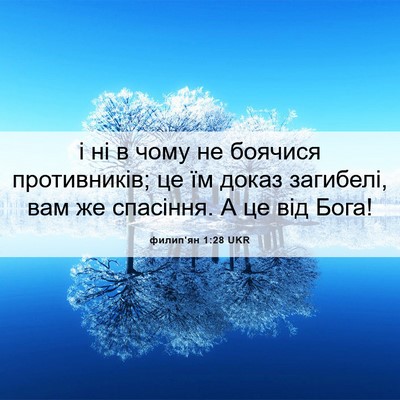 Picture 06 - филип'ян 1:28 UKR - і ні в чому не боячися - Bible Verse Picture
