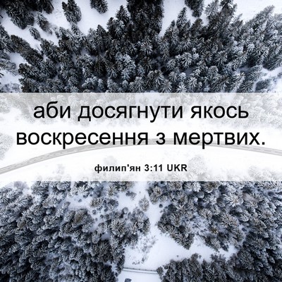 Picture 06 - филип'ян 3:11 UKR - аби досягнути якось - Bible Verse Picture