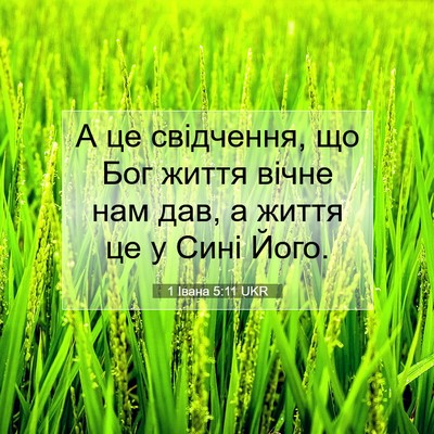 Picture 07 - 1 Івана 5:11 UKR - А це свідчення, що Бог - Bible Verse Picture