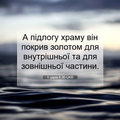 Picture 07 - 1 царів 6:30 UKR - А підлогу храму він покрив - Bible Verse Picture
