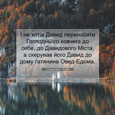 Picture 07 - 2 Самуїлова 6:10 UKR - І не хотів Давид - Bible Verse Picture
