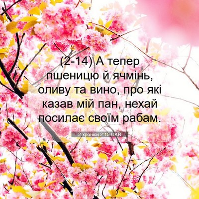 Picture 07 - 2 хроніки 2:15 UKR - (2-14) А тепер пшеницю й - Bible Verse Picture