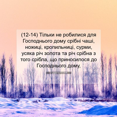 Picture 07 - 2 царів 12:13 UKR - (12-14) Тільки не робилися для - Bible Verse Picture
