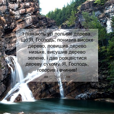 Picture 07 - Єзекіїль 17:24 UKR - І пізнають усі польові - Bible Verse Picture