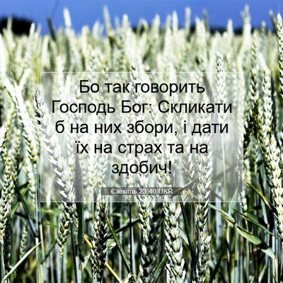 Picture 07 - Єзекіїль 23:46 UKR - Бо так говорить Господь - Bible Verse Picture