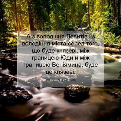 Picture 07 - Єзекіїль 48:22 UKR - А з володіння Левитів і з - Bible Verse Picture