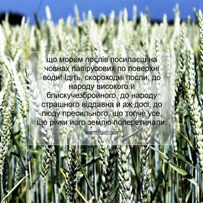 Picture 07 - Ісая 18:2 UKR - що морем послів посилаєш - Bible Verse Picture