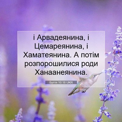 Picture 07 - Буття 10:18 UKR - і Арвадеянина, і - Bible Verse Picture