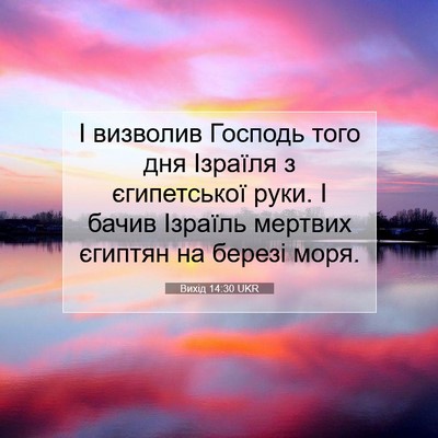 Picture 07 - Вихід 14:30 UKR - І визволив Господь того - Bible Verse Picture