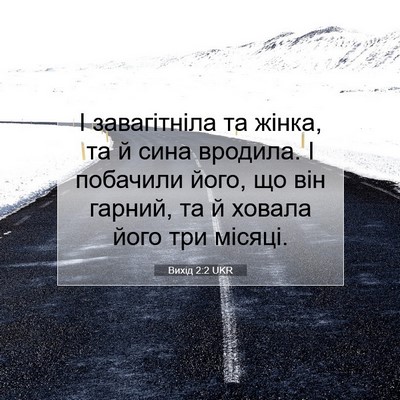 Picture 07 - Вихід 2:2 UKR - І завагітніла та жінка, та - Bible Verse Picture