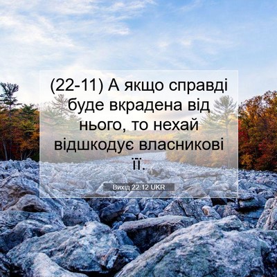 Picture 07 - Вихід 22:12 UKR - (22-11) А якщо справді буде - Bible Verse Picture
