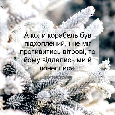 Picture 07 - Дії 27:15 UKR - А коли корабель був - Bible Verse Picture