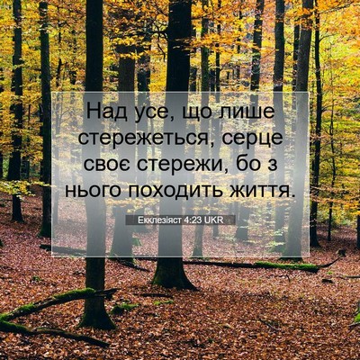 Picture 07 - Екклезіяст 4:23 UKR - Над усе, що лише - Bible Verse Picture