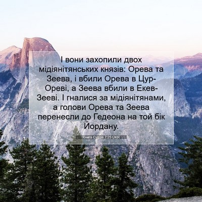 Picture 07 - Книга Суддів 7:25 UKR - І вони захопили двох - Bible Verse Picture