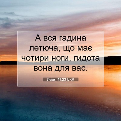 Picture 07 - Левит 11:23 UKR - А вся гадина летюча, що має - Bible Verse Picture