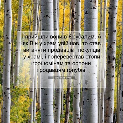 Picture 07 - Марка 11:15 UKR - І прийшли вони в Єрусалим. - Bible Verse Picture