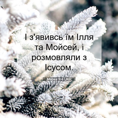 Picture 07 - Марка 9:4 UKR - І з'явивсь їм Ілля та - Bible Verse Picture