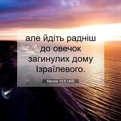 Picture 07 - Матвія 10:6 UKR - але йдіть радніш до овечок - Bible Verse Picture