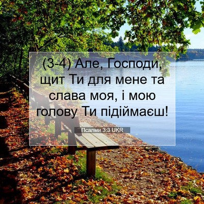 Picture 07 - Псалми 3:3 UKR - (3-4) Але, Господи, щит Ти для - Bible Verse Picture