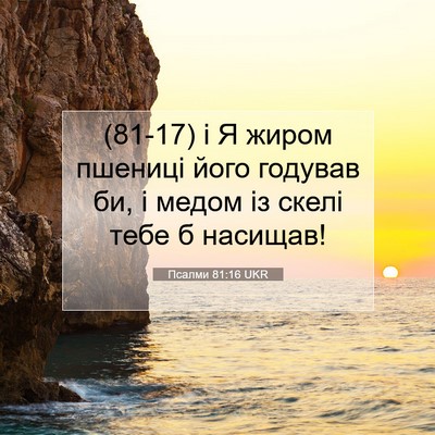 Picture 07 - Псалми 81:16 UKR - (81-17) і Я жиром пшениці його - Bible Verse Picture