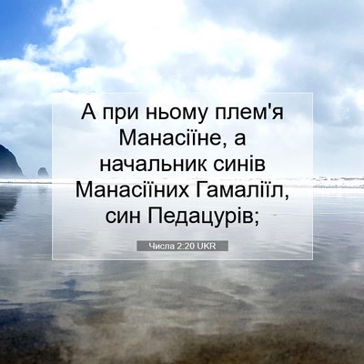 Picture 07 - Числа 2:20 UKR - А при ньому плем'я - Bible Verse Picture