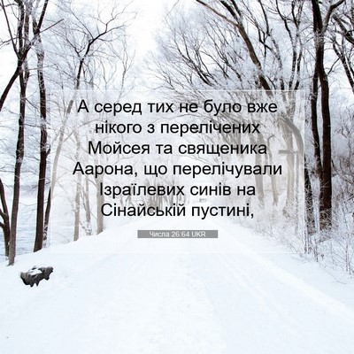 Picture 07 - Числа 26:64 UKR - А серед тих не було вже - Bible Verse Picture