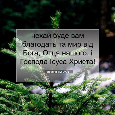 Picture 07 - ефесян 1:2 UKR - нехай буде вам благодать - Bible Verse Picture