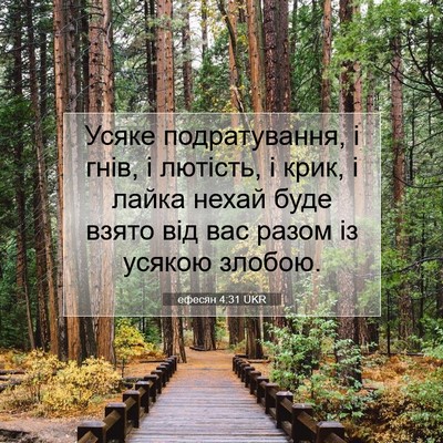 Picture 07 - ефесян 4:31 UKR - Усяке подратування, і гнів, - Bible Verse Picture