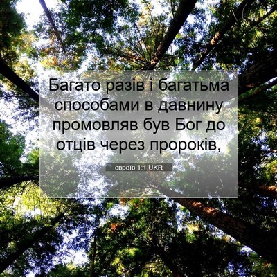 Picture 07 - євреїв 1:1 UKR - Багато разів і багатьма - Bible Verse Picture