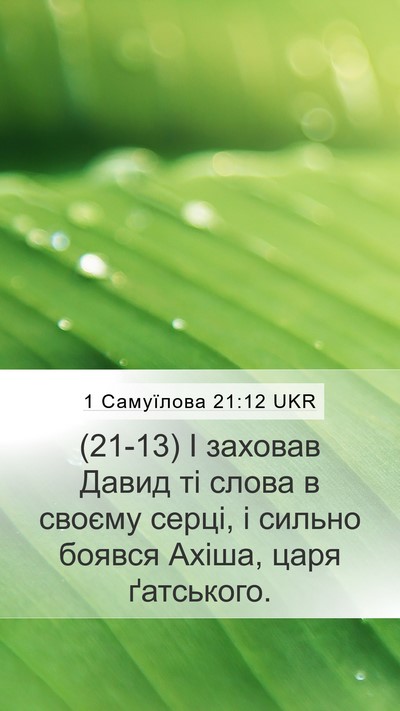 1 Самуїлова 21:12 UKR Bible Verse Image