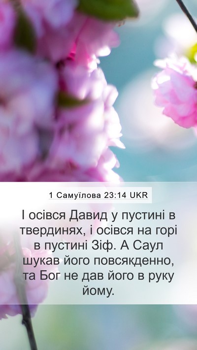 1 Самуїлова 23:14 UKR Bible Verse Image
