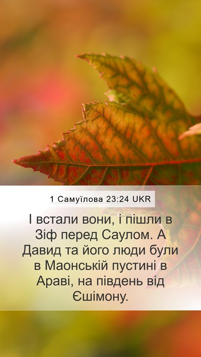 1 Самуїлова 23:24 UKR Bible Verse Image