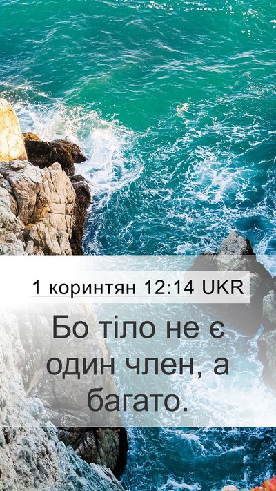 1 коринтян 12:14 UKR Bible Verse Image