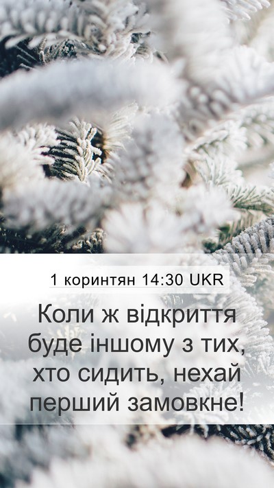 1 коринтян 14:30 UKR Bible Verse Image