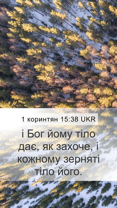 1 коринтян 15:38 UKR Mobile Phone Wallpaper - і Бог йому тіло дає, як - Mobile Bible Verse Wallpaper