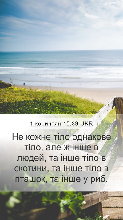 1 коринтян 15:39 UKR Bible Verse Image