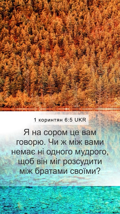 1 коринтян 6:5 UKR Bible Verse Image