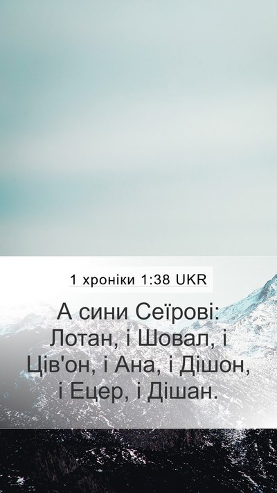 1 хроніки 1:38 UKR Bible Verse Image