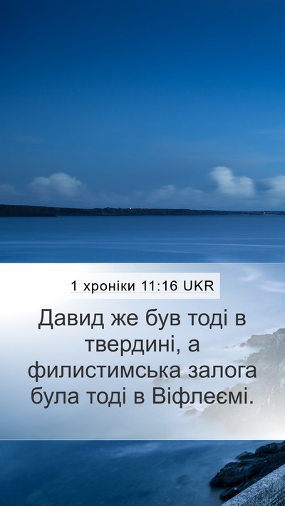 1 хроніки 11:16 UKR Bible Verse Image