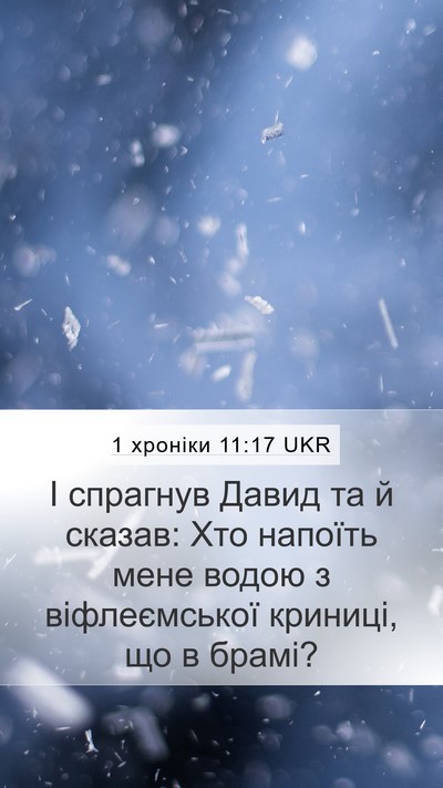 1 хроніки 11:17 UKR Bible Verse Image