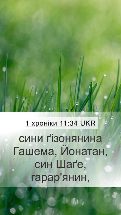 1 хроніки 11:34 UKR Bible Verse Image