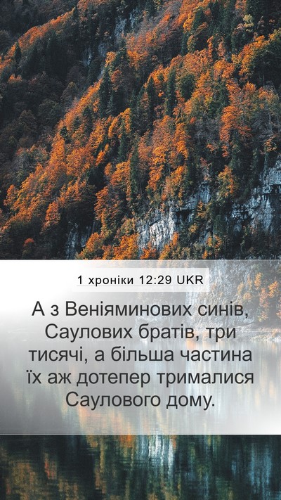 1 хроніки 12:29 UKR Bible Verse Image