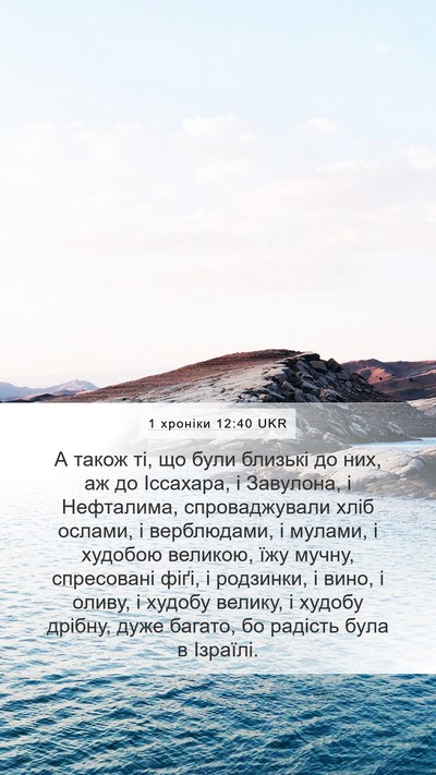 1 хроніки 12:40 UKR Bible Verse Image