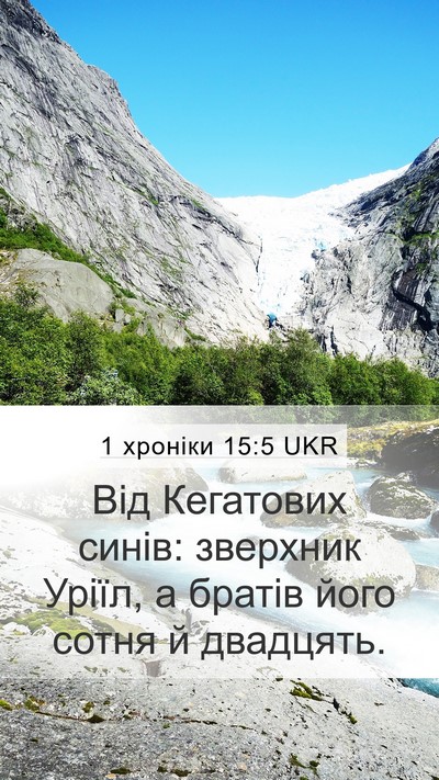 1 хроніки 15:5 UKR Bible Verse Image