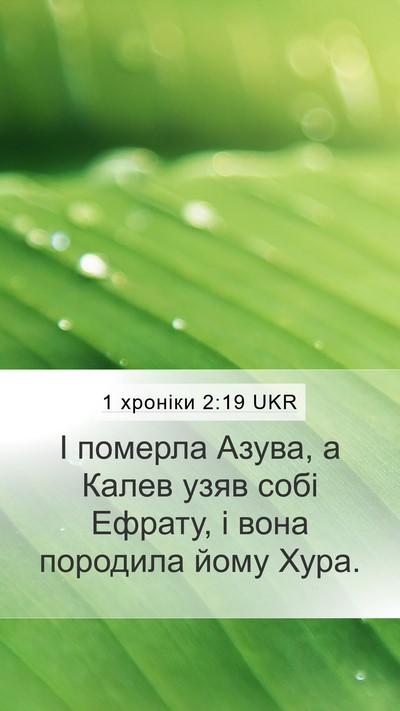 1 хроніки 2:19 UKR Bible Verse Image