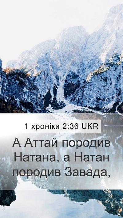1 хроніки 2:36 UKR Mobile Phone Wallpaper - А Аттай породив Натана, а - Mobile Bible Verse Wallpaper