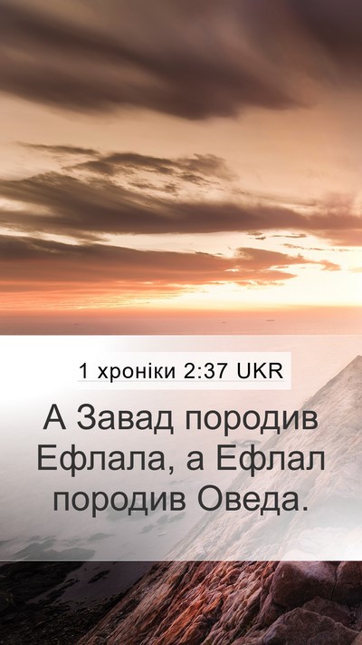 1 хроніки 2:37 UKR Mobile Phone Wallpaper - А Завад породив Ефлала, а - Mobile Bible Verse Wallpaper