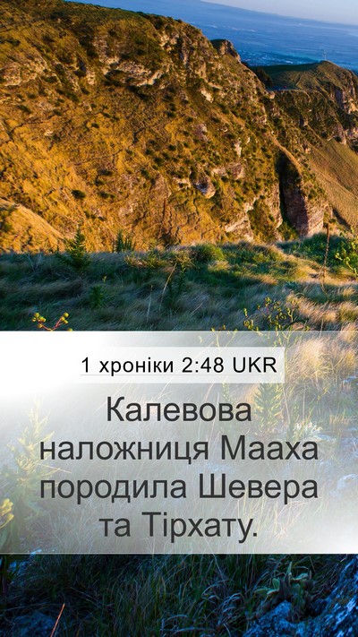 1 хроніки 2:48 UKR Mobile Phone Wallpaper - Калевова наложниця Мааха - Mobile Bible Verse Wallpaper